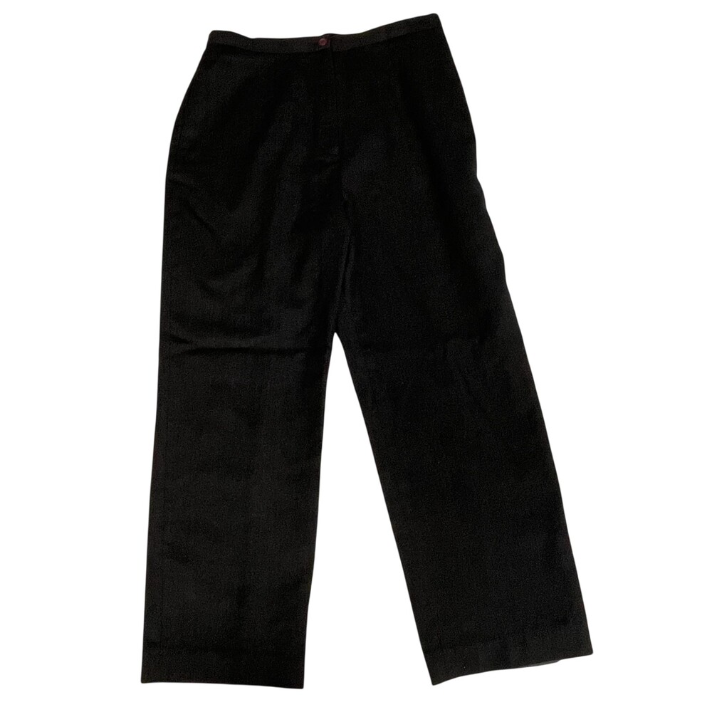 Vintage Kasper A.S.L. Dress Pants Women 12P Gray Wool Lined Straight Leg 31x26.5